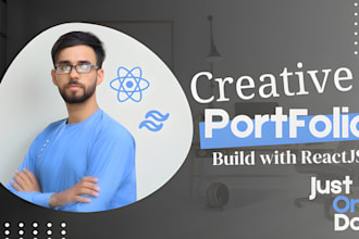 build a personal resume, portfolio website with react js