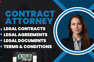 draft legal contracts, agreements and all legal documents