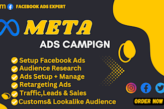 skyrocket your sales and reach your target audience with meta ads campaign