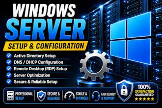 setup and configure windows server 2012 2016 2019 2022 2025