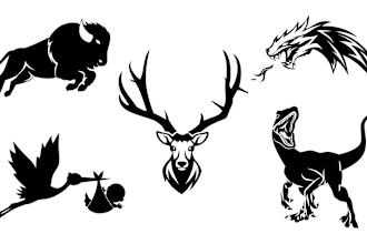 create vector silhouette or silhouette logo of any pictures