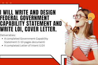 do government capability statement in 4hrs, write loi in 1hr