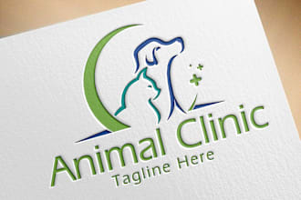 design beautiful pet,animal,dog,cat logo for you