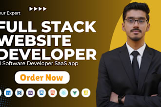 be your full stack ai software developer, web app, saas app, web developer