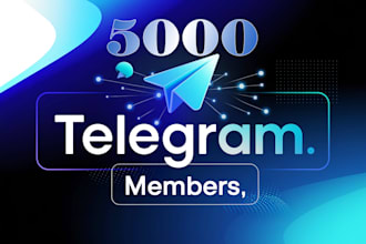 buy you active 5000 telegram group members or subscribers