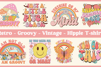 do retro vintage groovy hippie 70s svg t shirt for your etsy