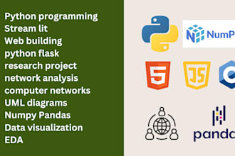 do python programming build website and streamlit project