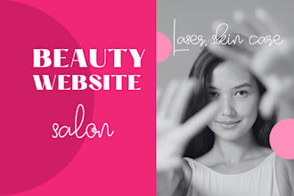 create beauty, cosmetic, skin care, salon, hair extension website