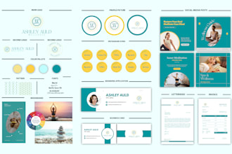 do luxury signature logo, branding kit, and brand identity