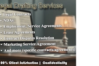 draft legal contracts and agreements
