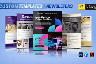 do mailchimp email marketing ,template or newsletter design