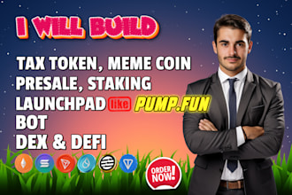 be blockchain developer for staking presale pump fun trading bot on evm solana