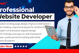 create landing page design with fast load and mobile optimization
