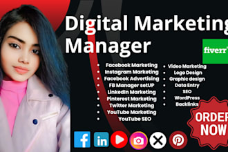 be your digital marketing and social media manager expert