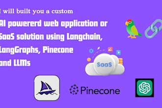 create ai app, ai website, ai chatbot with langchain pinecone llms