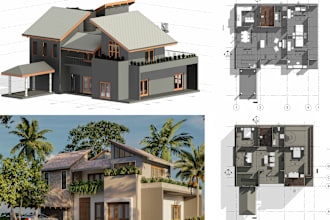 3d modelling , bim  and architectural drawings with autodesk revit