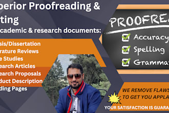 edit and proofread academic thesis and research manuscript
