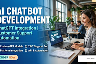 ai chatbot development, chatgpt integration, customer support automation