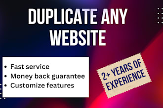 redesign, copy clone website using react js and next js