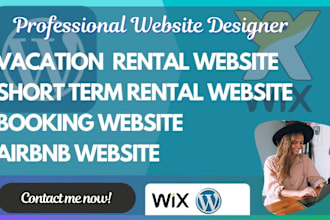design vacation rental website, airbnb website, short term rental website