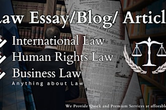 write law essay, legal blogs, articles on international law