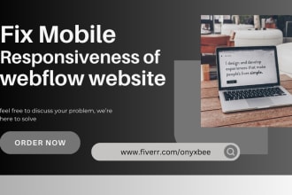 create or fix mobile responsiveness of webflow website