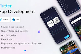 do flutter app development for android and ios with firebase