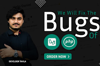 be best php laravel website bug fix developer