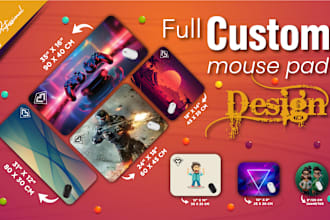 create professional, unique custom mouse pad design for your personalize brand