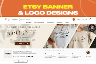 design etsy banner etsy logo etsy shop kit or branding