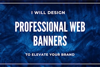 make professional web banner design for you