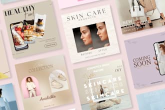 design post and story templates for instagram and facebook