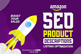 do SEO amazon listing optimization, create fba product listing description