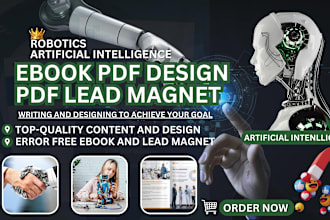 do artificial intelligence ebook, robotics, pdf design, lead magnet design