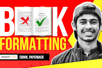 do professional book formatting for KDP print and ebook