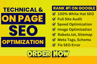 optimize website on page technical SEO service