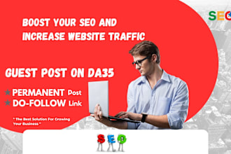 create high quality SEO backlinks by publishing guest posts on high traffic site