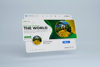 design facebook business page, cover, and fb ad