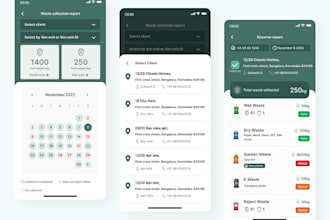 develop waste management app, recycling app, garbage bin app, trash app