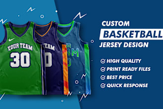 design a custom basketball jersey for your team in fast