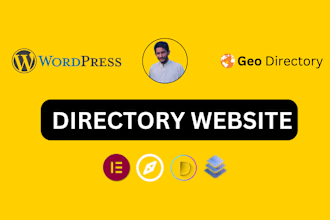 design any type of elegant directory or business directory website for you