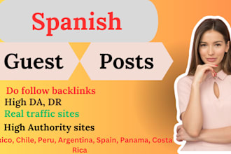 do spanish guest posts on mexico, peru, chile, panama, argentina, etc