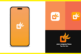 design app icon or mobile app logo