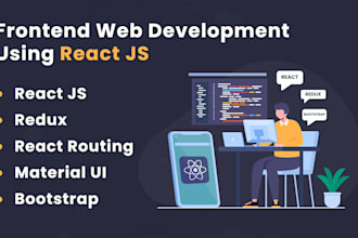 develop responsive react js redux web app with tailwind css