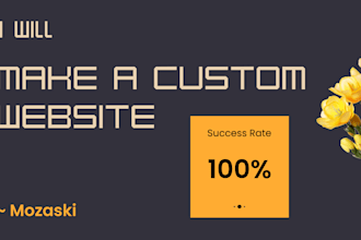 develop a custom website