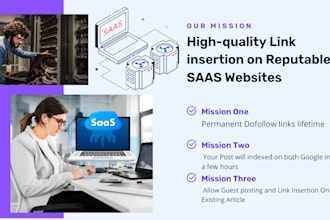 high quality link insertion on reputable ai saas websites