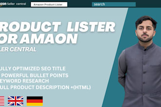 write  amazon product listing and description with SEO