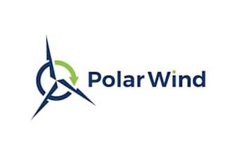 design appealing and thrilling polar wind logo
