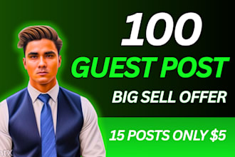 do 100 guest post backlinks, niche edits, guest blogging  on da55 sites