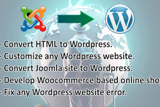 convert your joomla website to wordpress